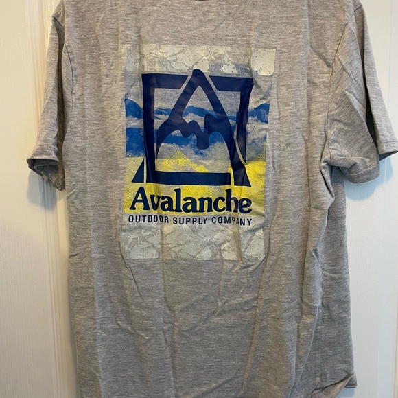 Avalanche Gray Short Sleeve Men's Tee - Picture 2 of 3